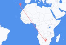 Flyreiser fra Gaborone, til Funchal