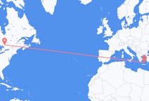 Voos da Baía Norte, Canadá para Santorini, Grécia