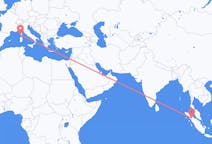 Flyrejser fra Siborong-Borong, Indonesien til Ajaccio, Frankrig