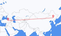 Flug frá Changchun, Kína til Erzincan, Tyrklandi