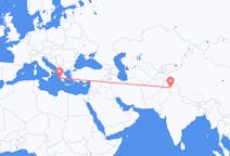 出发地 印度斯利那加目的地 希腊扎金索斯島的航班
