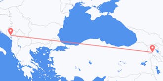 アルメニアからモンテネグロへのフライト