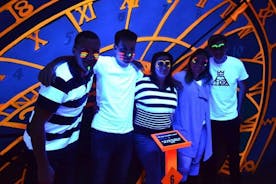 Prague Black Light Mini Golf and Games Tour Including Free Drinks