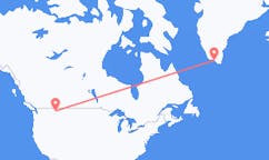 Flyg från Kalispell, USA till Qaqortoq, Grönland