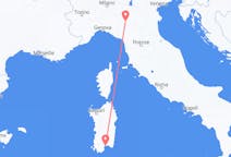 Flyrejser fra Reggio Emilia, Italien til Cagliari, Italien