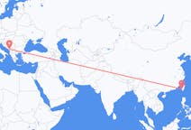 Flyreiser fra Tainan, Taiwan til Podgorica, Montenegro