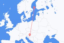 Flyrejser fra Zagreb til Mariehamn