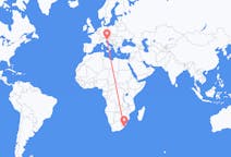 Flyg från Margate, KwaZulu-Natal, Sydafrika till Trieste, Italien