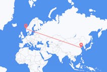 Flyrejser fra Qingdao, Kina til Florø, Norge