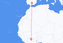 Vluchten van Bouaké naar Malaga