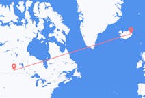Voos de Regina, Canadá para Egilsstaðir, Islândia
