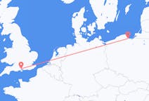 Lennot Southamptonista, Englanti Gdanskiin, Puola