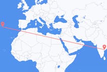 Flyrejser fra Vijayawada, Indien til Ponta Delgada, Portugal