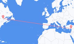 Flyreiser fra Saguenay, Canada til Adana, Tyrkia