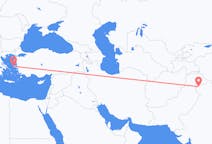 出发地 印度斯利那加目的地 希腊希俄斯的航班