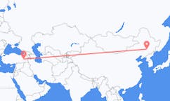 Lennot Changchunista, Kiina Muşiin, Turkki