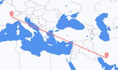 Flyg från Shiraz, Iran till Chambery, Frankrike