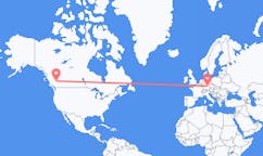 Flyreiser fra Williams Lake, Britisk Colombia, til Nürnberg