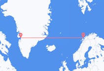 Flug frá Ilulissat, Grænlandi til Andenes, Noregi