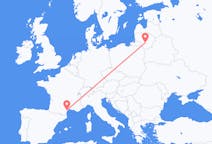 Voos de Kaunas, Lituânia para Béziers, França