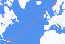 Lennot Punta Canasta Trondheimiin