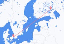핀란드 사본린나에서 출발해 덴마크 코펜하겐으로(으)로 가는 항공편