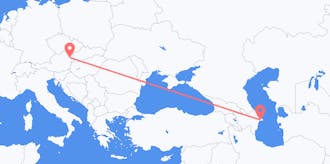 Lennot Azerbaidžanista Itävaltaan