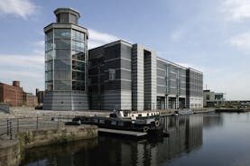 Photo of redeveloped Warehouses along the River in Leeds, UK.