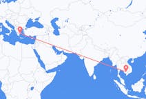 Flyreiser fra Phnom Penh, til Athen