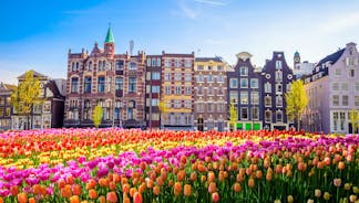 Photo of beautiful Cityscape of Breda with the big church, The Netherlands.