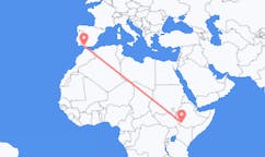 Flyreiser fra Jinka, Etiopia til Jerez, Spania