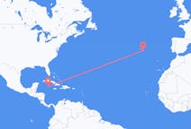 Vluchten van Grand Cayman naar Ponta Delgada