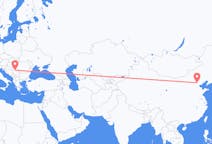 Flyg från Peking till Belgrad