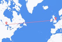 Vluchten van Thunder Bay, Canada naar Kirmington, Engeland