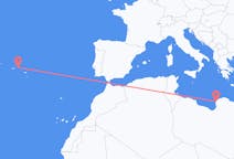 Flights from Benghazi to Terceira