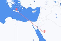 Lennot Al-`Ulasta, Saudi-Arabia Heraklioniin, Kreikka