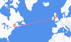 Flyg från Portland, USA till Leeds, England