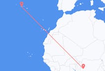 Vluchten van Ilorin, Nigeria naar São Roque do Pico, Portugal