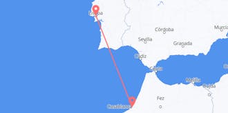 Flyg från Marocko till Portugal