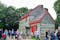 Traditional building inside Ulster American Folk Park in Northern Ireland.