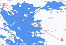 Vluchten van Denizli naar Thessaloniki