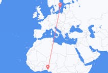 Flyreiser fra Benin by, Nigeria til Visby, Sverige