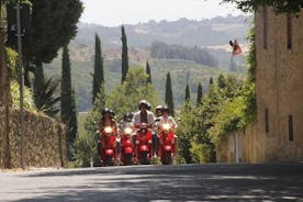 Koko päivän Chianti Tour Vespa Scooterilla San Gimignanosta