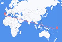 Flights from Funafuti to Lisbon
