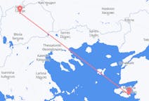 Flug frá Mytilene til Skopje