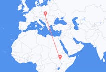 Flyreiser fra Gambela, Ethiop, til Budapest