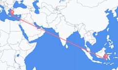 出发地 印度尼西亚望加錫目的地 希腊卡尔帕索斯的航班
