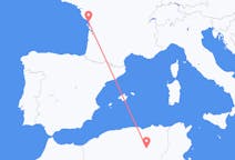 Flyrejser fra Biskra, Algeriet til La Rochelle, Frankrig