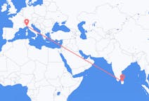 Flyreiser fra Sigiriya, til Genova