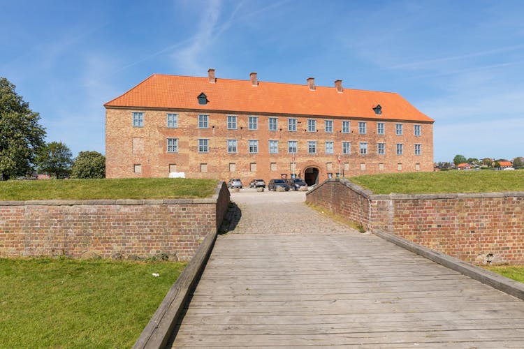 12th century castle at Sønderborg, Als, Denmark. View from the city.